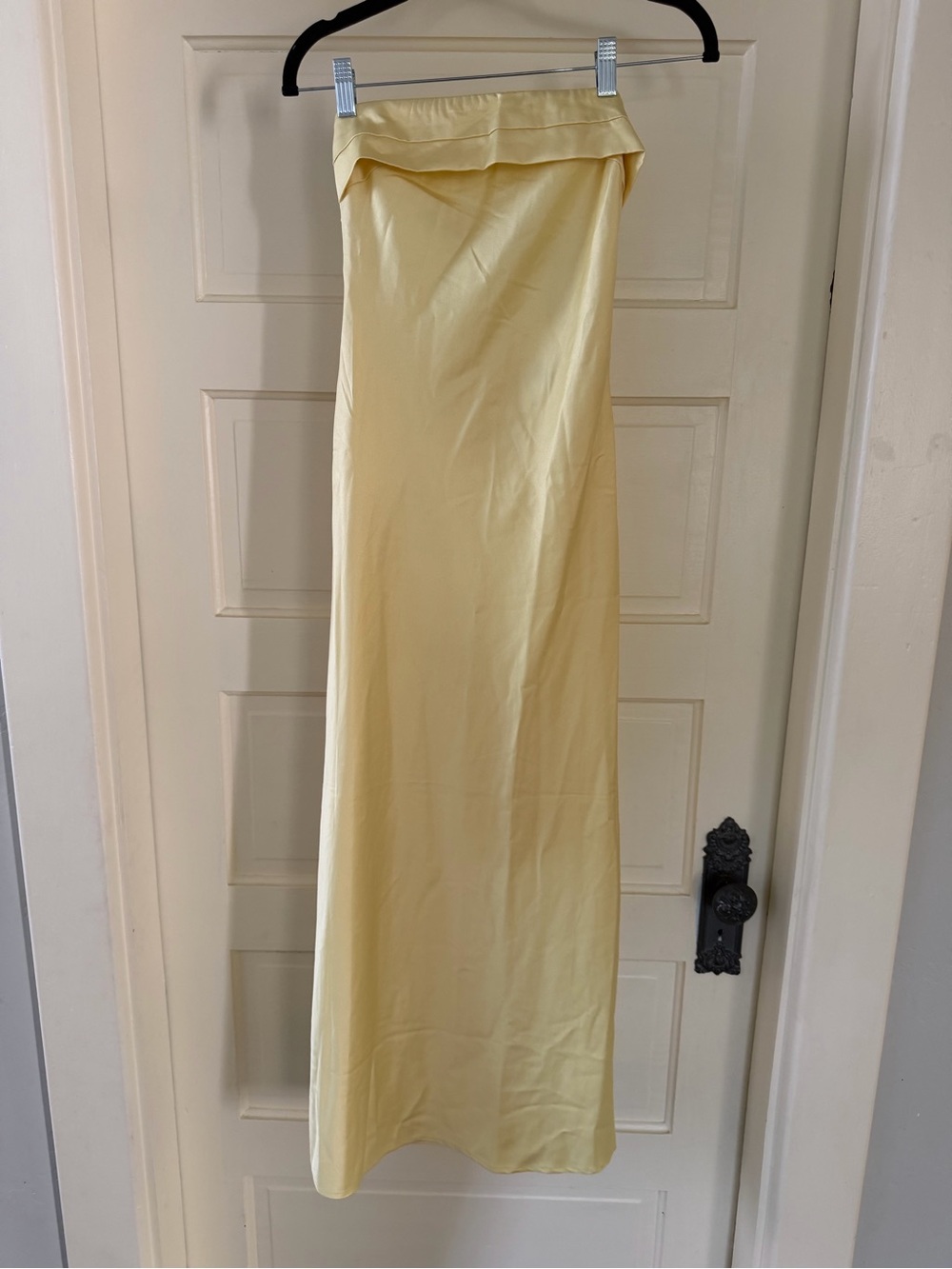 Hello Molly Strapless Yellow Maxi Dress